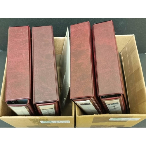 647 - 1989-2010s COLLECTION IN BRITANNICA SLIPCASED BINDERS: 4 binders with printed pages holding modern (... 