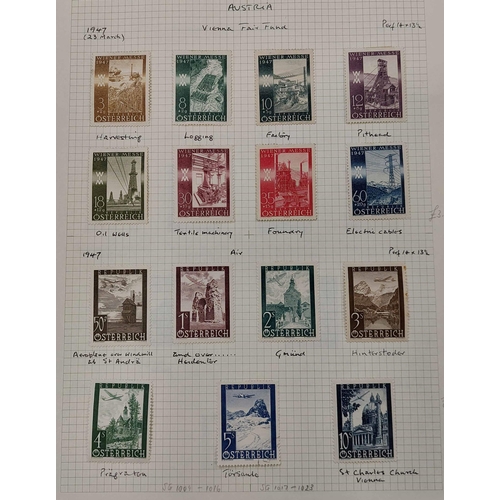 656 - MINT & USED LATE 1800s-1950s COLLECTION: Viscount stamp album containing written-up pages. Inc. Post... 