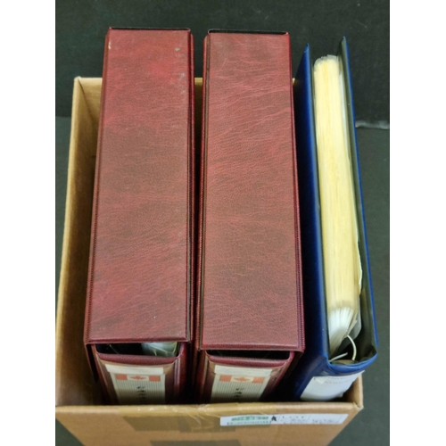 697 - USEFUL QV-QEII COLLECTION FOCUSED ON EARLIER NEWFOUNDLAND ISSUES: Three binders with printed pages; ... 