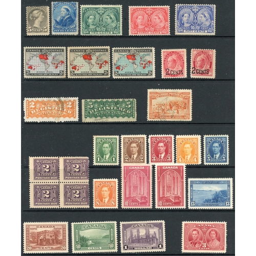 703 - QV TO KGVI MINT GROUP ON HAGNER SHEET: Includes QV 50c 'Widows Weeds', Jubilee 50c, 1898 Map stamps ... 