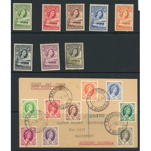 74 - KGVI/QEII DEFINITIVE SETS: Includes KGVI Newfoundland Coronation set mint to 48c (the 1c val with 'f... 