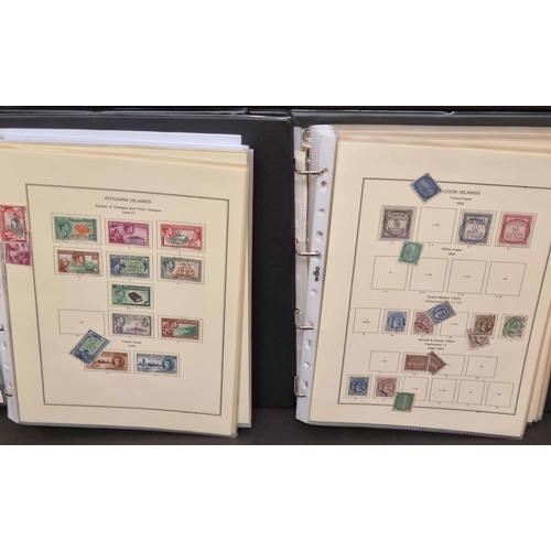 760 - 1892-197 USED COLLECTION: Binder holding printed pages inc. 1892 1d, 2½d & 10d (SG 1, 3, 4 £218), 18... 