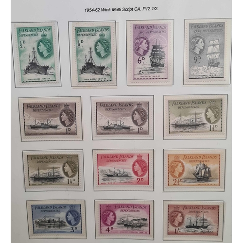 780 - KGVI/QEII RANGES/SETS: Binder holding printed pages with a mainly mint 1944-79 collection with many ... 