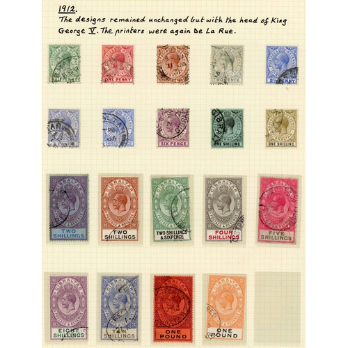 876 - KGV USED: A useful selection of definitive issues to £1 (2) generally fine used. High catalogue valu... 