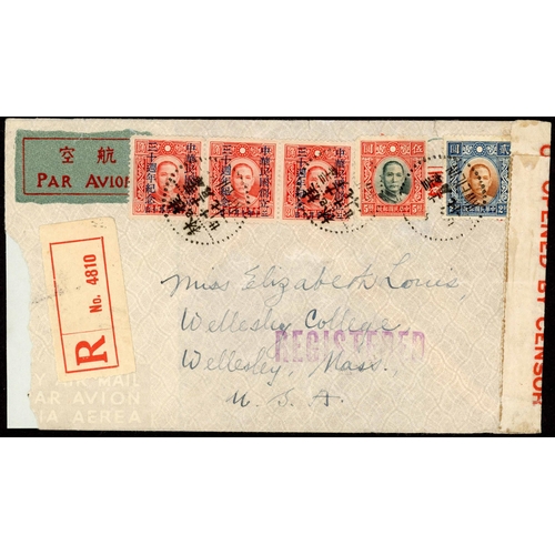 894 - KGV/KGVI AIR MAIL SELECTION: Range of pre-war & WWII period covers relating to HK. Includes HK to Sa... 