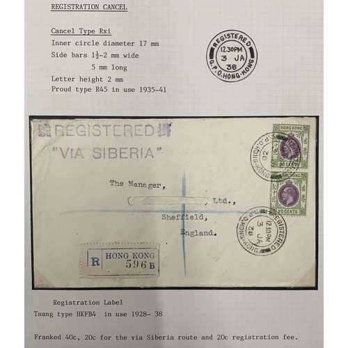 901 - COLLECTION OF HK GPO CARDS & COVERS IN BINDER: QV-QEII range of cards & covers displaying a variety ... 