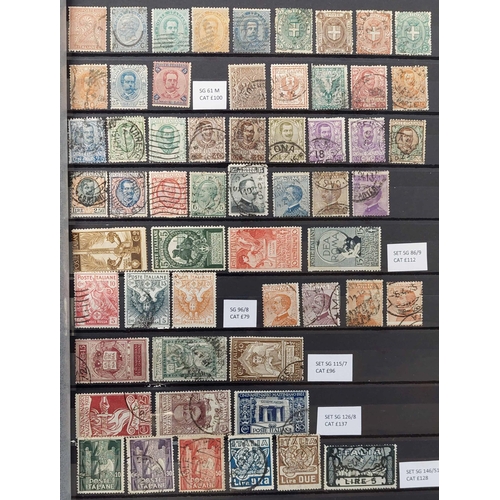 945 - EARLY TO MIDDLE PERIOD, MINT & USED COLLECTION: Stock book with a valuable collection c.1863-1960 in... 