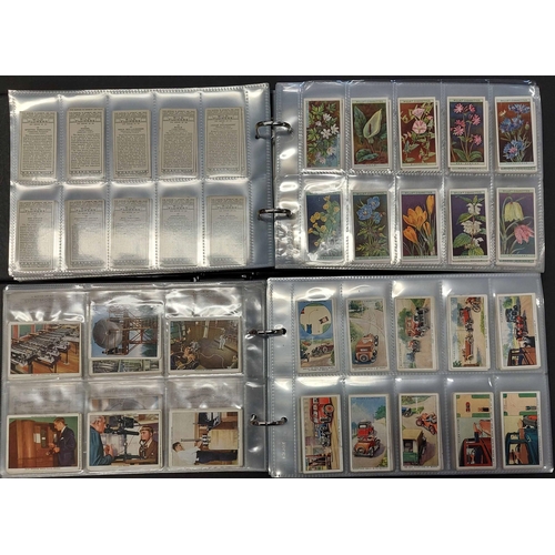 506 - EXTENSIVE COLLECTION IN FIVE ALBUMS: Mostly 20th C. cards from the major manufactures, Wills, Player... 