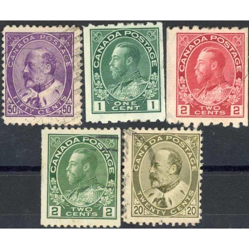 714 - KEVII/KGV MINT & USED ISSUES ON STOCK CARDS: Useful range of issues inc. KEVII 20c, 50c, coil stamps... 