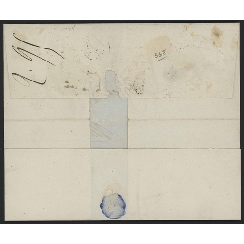 119 - LAPIROT 2d VERTICAL PAIR ON COVER TO FRANCE WITH TARGET CANCELS; Fine 12 Oct. 1859 E from Port Louis... 