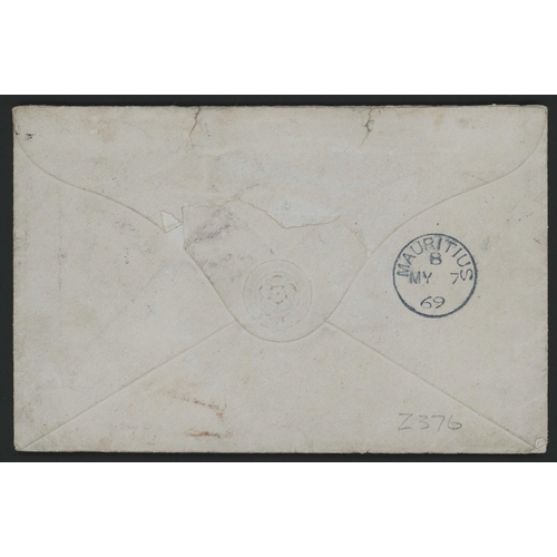 232 - NOVA SCOTIA - SPECTACULAR COVER REGISTERED WITH MAURITIUS 3-COLOUR FRANKING, ETC.; Colourful 7 May 1... 