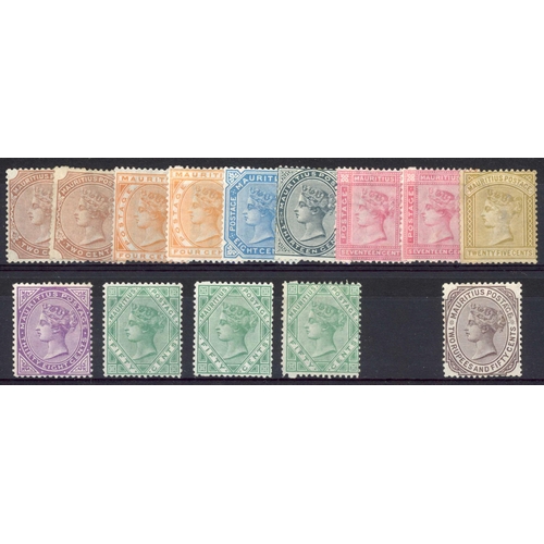 358 - 1879-80 CROWN CC WATERMARK ISSUE - MINT: 2c (2), 4c (2), 8c, 13c, 17c (2), 25c (SG - £475), 30c, 50c... 