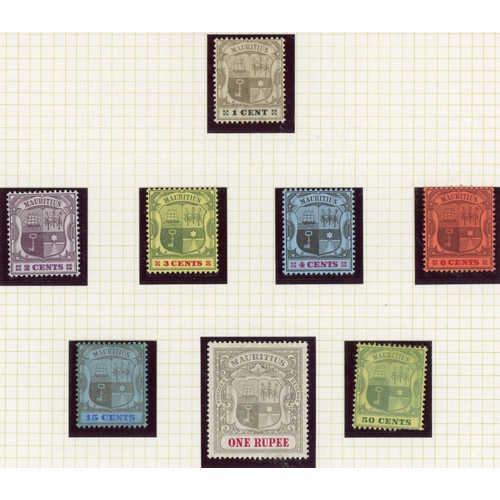 401 - 1904-07 1c TO 1r, two sets on chalk surfaced paper and 2c, 4c & 6c on ordinary paper. Fine mint. SG ... 