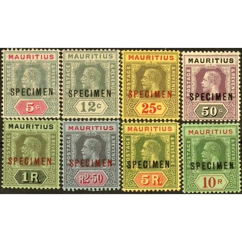 409 - 1913-22 5c TO 10r OVERPRINTED 