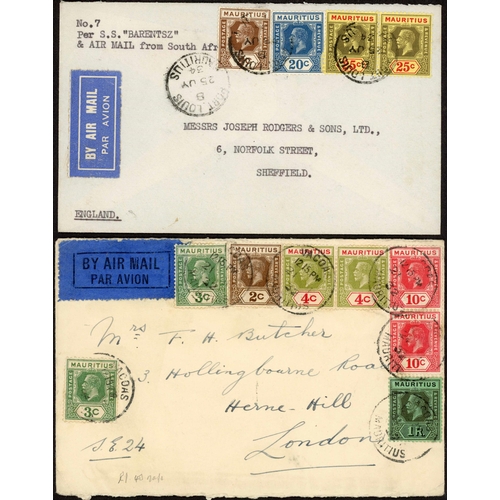 418 - c1916-37 COLLECTION OF COVERS TO THE UK WITH SOME MULTIPLE VALUE FRANKINGS inc. registered items (12... 