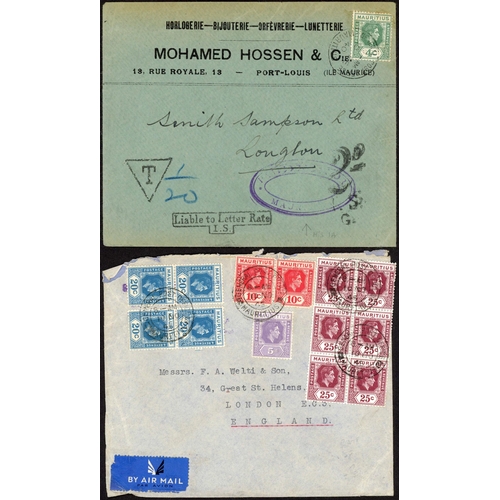 437 - 1937-54 COVERS TO UK with an interesting array of frankings and cancellations, inc. a 12 May 1937 Ro... 