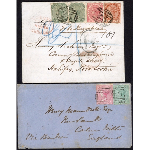 189 - VILLAGE OVAL NUMERALS - Nos. 19 TO 26 - EARLIEST KNOWN(?), LOCAL PCs, REGD., OVERSEAS MAIL, ETC.; 18... 