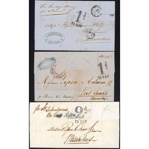 506 - ** INDIA & FRANCE - BALANCE OF 'TO PAY' MARKS COLLECTION - FROM 1d TO 2/- VALUES: 1864-75 E/ELs (all... 