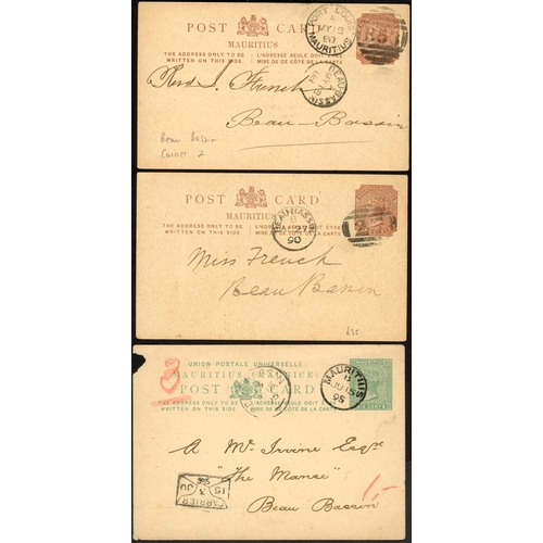 511 - ** QV VILLAGE CDS's COLLECTION - LOCALLY SENT MAURITIUS MAIL INC. CARRIER MARK COLLECTION: 1888-1902... 