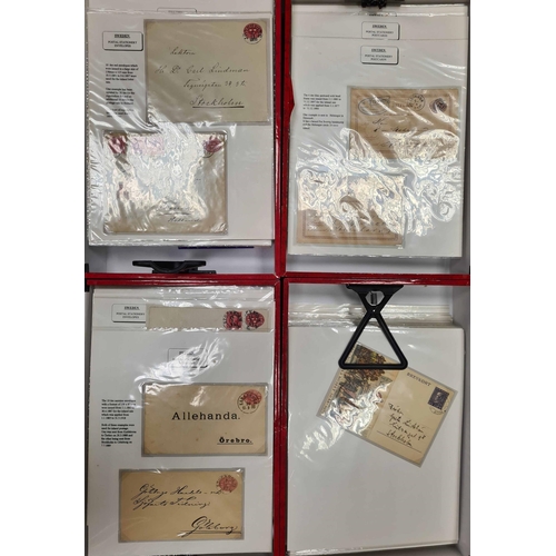 845 - EXTENSIVE POSTAL STATIONERY COLLECTION ON DISPLAY PAGES: Four box files housing the c.1873 to modern... 