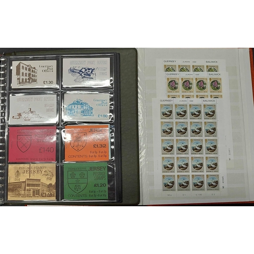 905 - STAMPS, BOOKLETS, SHEETLETS, PRES. PACKS: 2 cartons housing an accumulation of Channel Islands & IOM... 