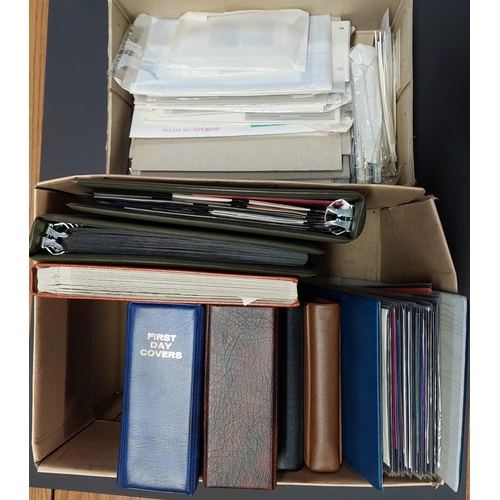 905 - STAMPS, BOOKLETS, SHEETLETS, PRES. PACKS: 2 cartons housing an accumulation of Channel Islands & IOM... 