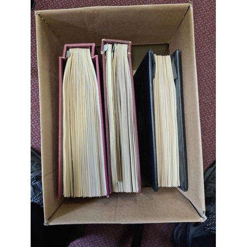 852 - EARLY TO MODERN, MAINLY USED COLLECTION PLUS COVERS: Carton holding 3 albums, two of these with an 1... 