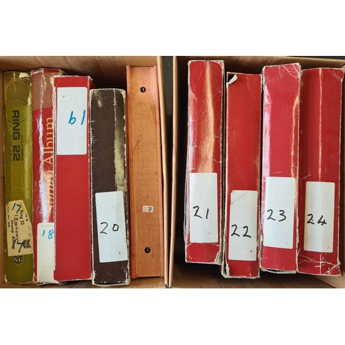 10 - A-Z WORLDWIDE COLLECTION - GIBRALTAR TO LIBERIA: Two cartons holding 9 binders with a large & well-o... 