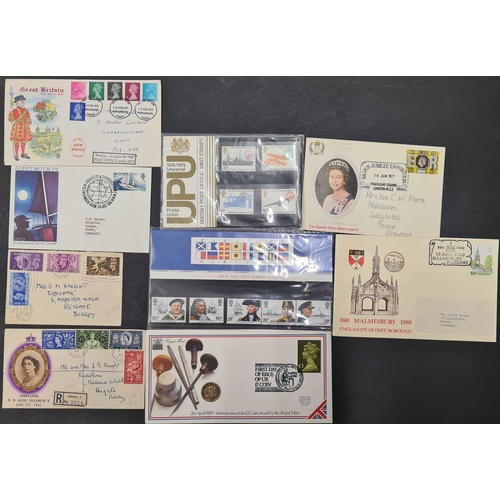 1030 - 1969 - 1976 ACCUMULATION OF FDCs: A carton containing two albums, apparently all with small peelable... 