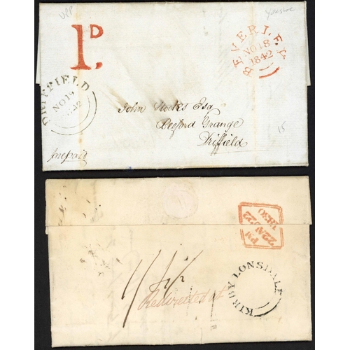 1073 - 1795-1856 RANGE PLUS PARIS BALLON MONTE LETTER SHEET: Selection inc. six Es/ELs dated between 1795-1... 