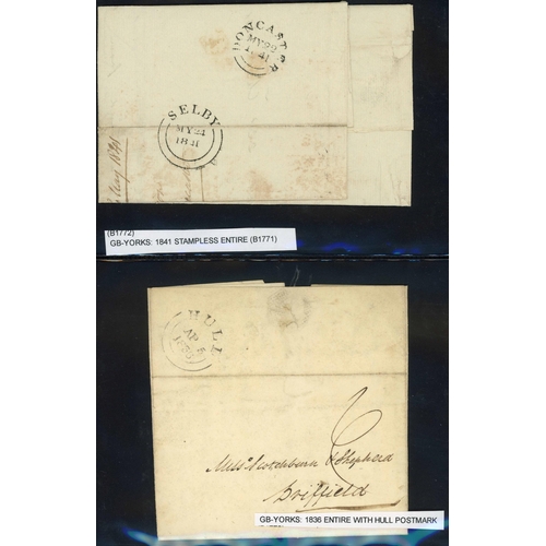 1073 - 1795-1856 RANGE PLUS PARIS BALLON MONTE LETTER SHEET: Selection inc. six Es/ELs dated between 1795-1... 