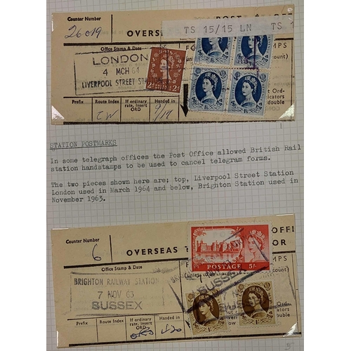 1095 - 1842-1975 RAILWAY STATION POSTMARKS interesting collection of postcards (35), covers (13) and a good... 