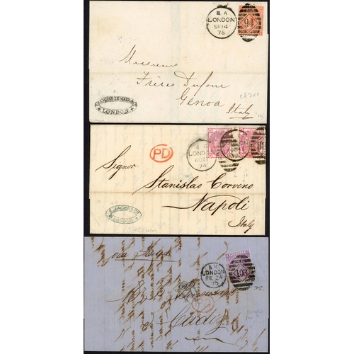 1150 - EUROPE, ETC.: 1858-75 covers (12) and a front to various European destinations inc. 16 July 1860 E f... 