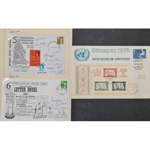 116 - PHILATELIC EXHIBITIONS & CONGRESSES c1957-2019: Two boxes containing a written-up collection of cove... 