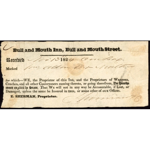 1181 - BULL & MOUTH PARCEL RECEIPT, 