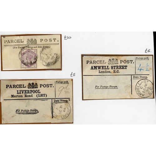 1184 - PARCEL POST LABELS INC FIRST TYPE OUSEFLEET, GOOLE: 1886-1912 selection of Parcel Post labels inc. 1... 