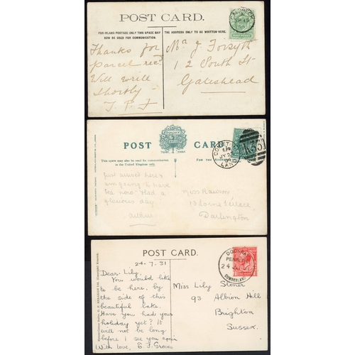 1209 - CALDBECK TO WASDALE: 1804-1938 with 1904 PPC with short lived CALDBECK cds; 1918/31 pair PPC with di... 