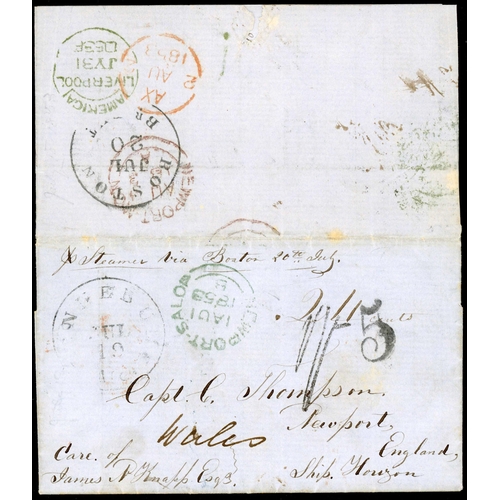 1228 - NEWPORT - REGISTERED, MISSENT, ETC.: 1840-56 selection inc. 1840 EL Newport to 