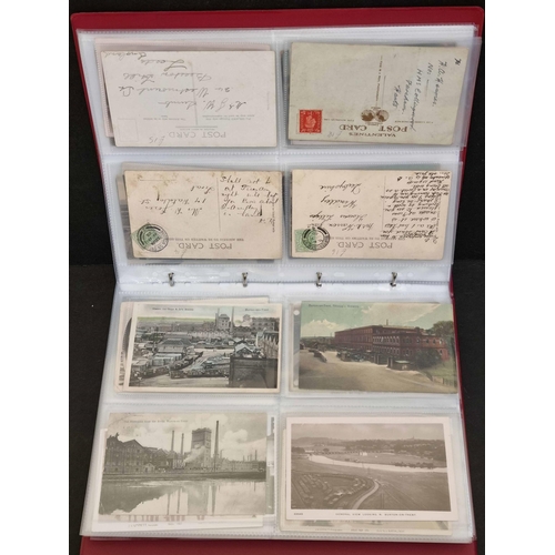 1231 - BURTON ON TRENT PPC COLLECTION: A slip-in album containing a collection of mint and used cards of pr... 