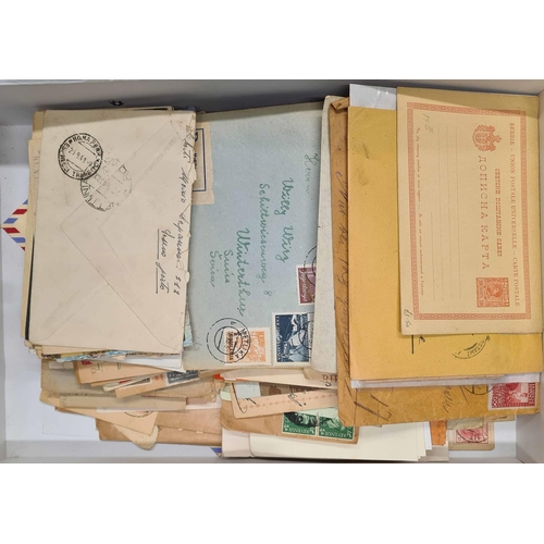 124 - EASTERN EUROPE, ITALY, AUSTRIA, ETC.: Box file with an accumulation of mostly early 20th C. cards & ... 