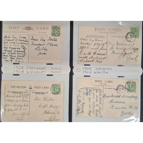 1264 - DUPLEX & CDS CANCELLATIONS ON COVERS & PPCs: Binder containing a selection of covers showing duplex ... 