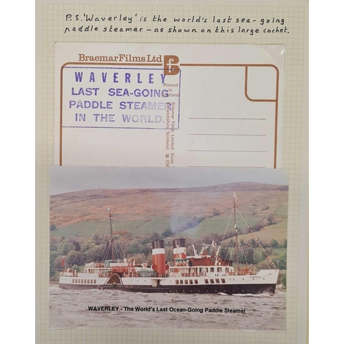 1293 - SCOTTISH STEAMERS & LOCAL MOTOR VESSELS: A large box containing a written-up a collection of mainly ... 