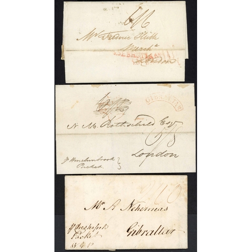 132 - THE FALMOUTH PACKETS IBERIAN PENINSULA INC GIBRALTAR & MALTA: 1761-1825 group inc 1761 EL Lisbon to ... 