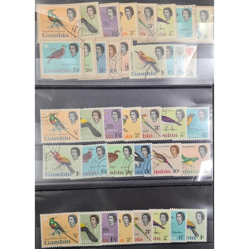 16 - SHOEBOX OF SMALL STOCKCARDS WITH THE MINT & USED SELECTION OF QV TO QEII MINT AND USED AFRICAN ISSUE... 