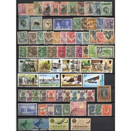 29 - COMMONWEALTH A-Z USED COLLECTION IN TWO STOCK BOOKS: An all-reigns used collection neatly presented ... 