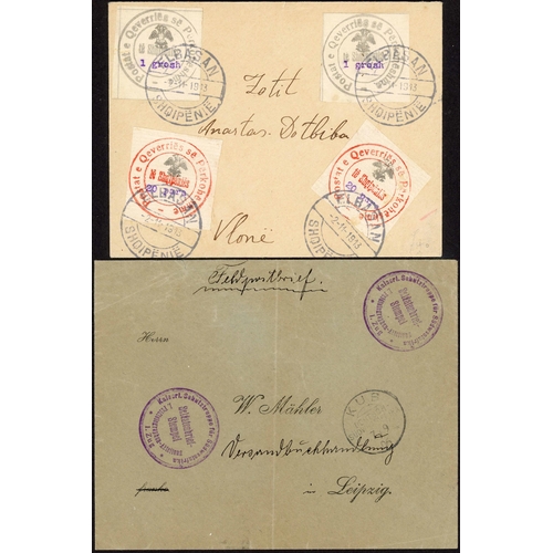 294 - CAMPAIGN MAILS INC MADAGASCAR, LIBYA, NATAL, ETC.: 1891-14 group inc. pair env. 1891 Corps d'Occupat... 