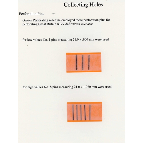 357 - WATERMARKS - BITS, ETC.: c1920 piece bearing three brass 