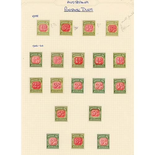 414 - POSTAGE DUES: 1902-60 mint & used accumulation on album leaves, stock cards and and an old circuit b... 