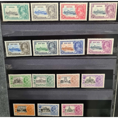 46 - KGV 1935 SILVER JUBILEE & KGVI 1948 RSW UNMOUNTED MINT COLLECTIONS: Large stock book housing virtual... 