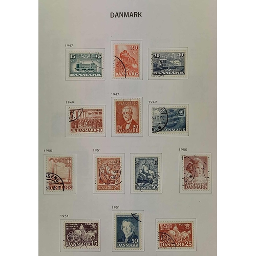 493 - DENMARK A GOOD TO FINE USED COLLECTION: 1851-1998 collection housed in an illustrated Davo album. 18... 